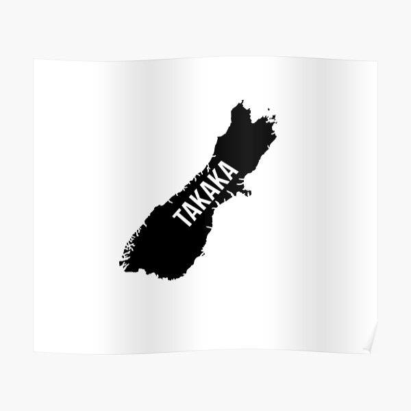 "Takaka, New Zealand Silhouette" Poster for Sale by CartoCreative Redbubble