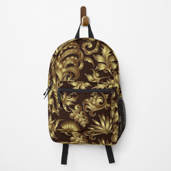 Item preview, paisley floral gold paisley Motifs Damask style designed and sold by GLORY-LIFE.