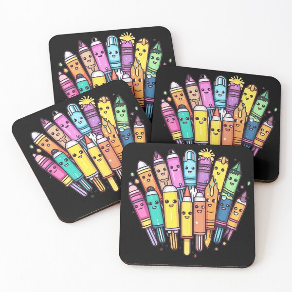 Item preview, Cute KawaiiMadness Kawaii Colored Markers designed and sold by KawaiiMadness7.