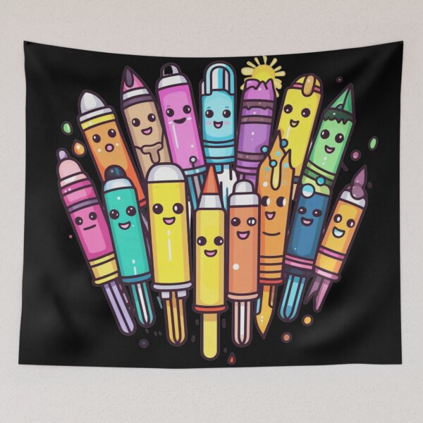 Item preview, Cute KawaiiMadness Kawaii Colored Markers designed and sold by KawaiiMadness7.