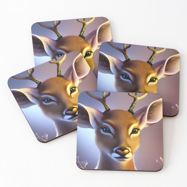 Item preview, Deer Prince - Forest Art Print designed and sold by ZenEverAI.