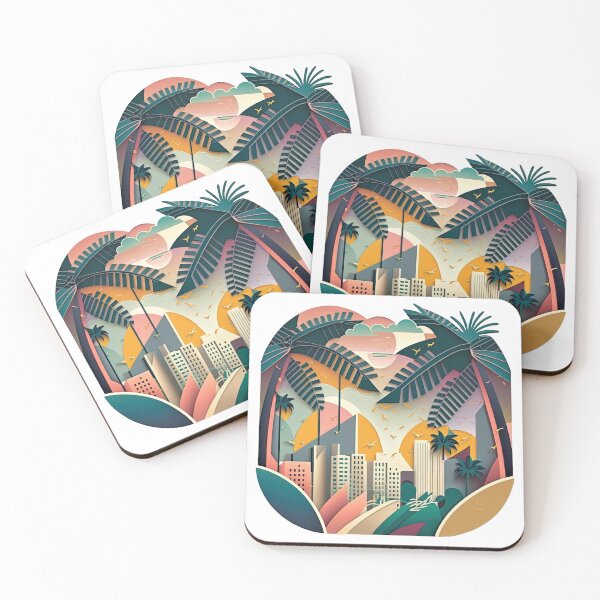 Item preview, Tropical Glamour: Art Deco-Inspired Palm Tree Designs for Fashion and Décor designed and sold by DaiInMetropolis.