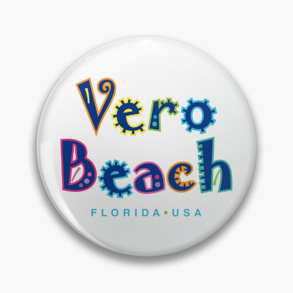 Item preview, Vero Beach Florida Typographic Design designed and sold by Futurebeachbum.