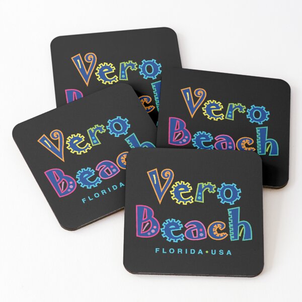 Item preview, Vero Beach Florida Typographic Design designed and sold by Futurebeachbum.