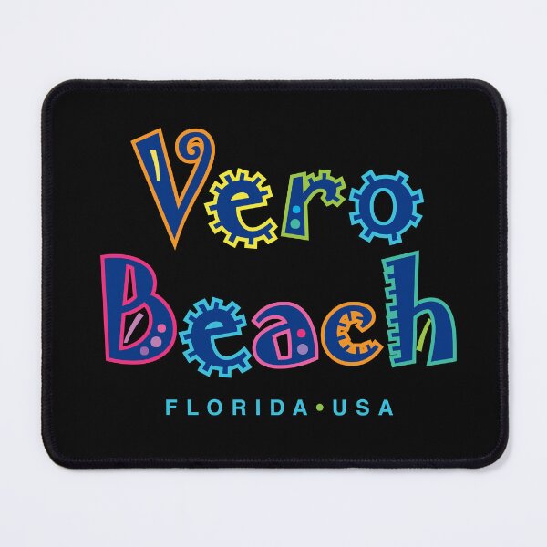 Item preview, Vero Beach Florida Typographic Design designed and sold by Futurebeachbum.