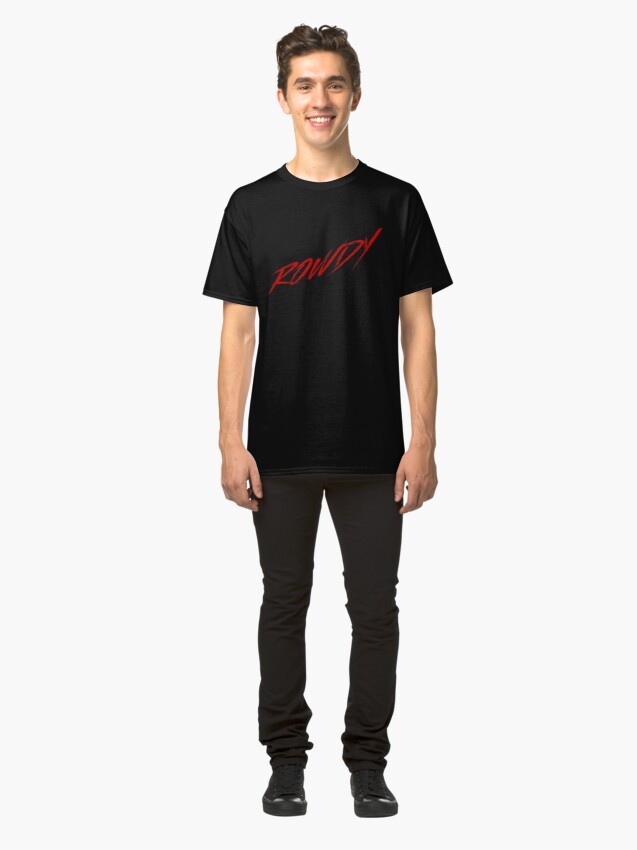 rowdy t shirt black