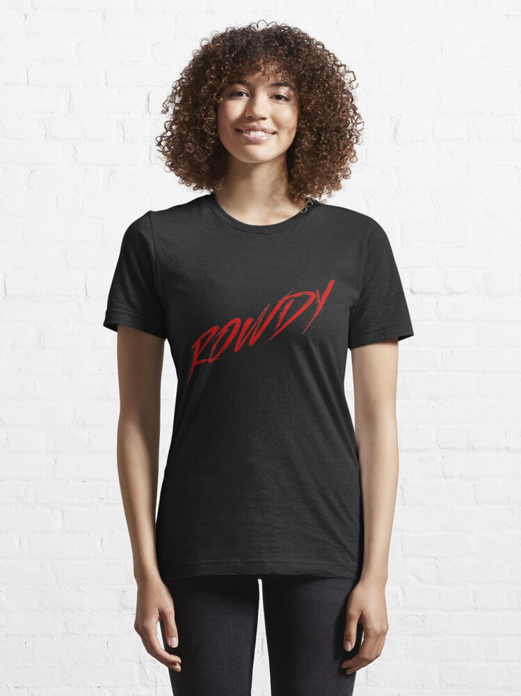 rowdy black t shirt