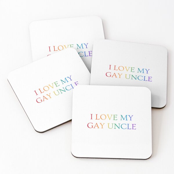 Item preview, I love my gay uncle - Pride rainbow colors designed and sold by Inspirationmotivation.