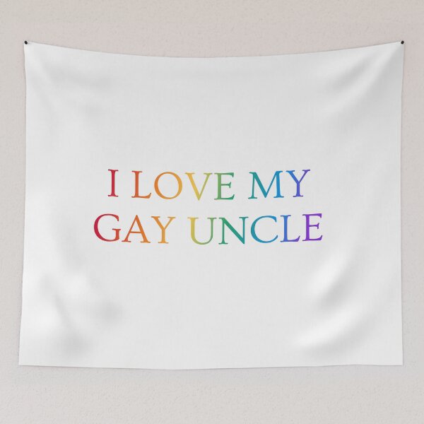 Item preview, I love my gay uncle - Pride rainbow colors designed and sold by Inspirationmotivation.