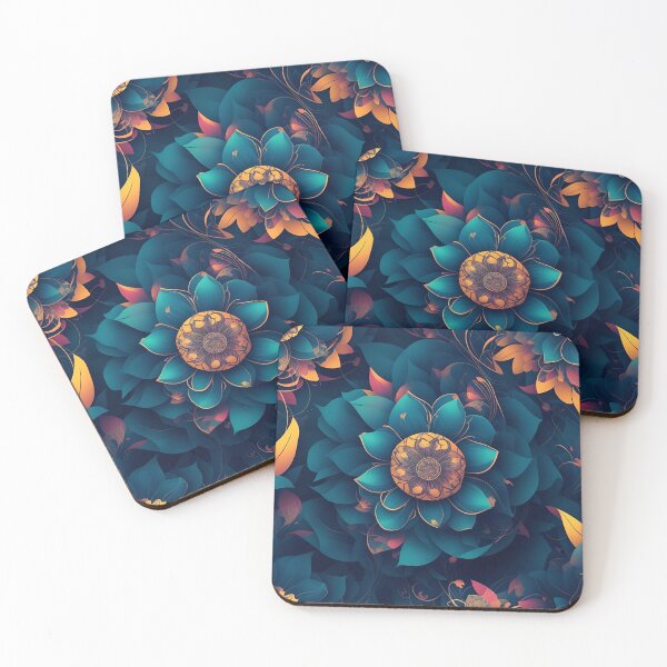 Item preview, Cyberpunk flowers pattern designed and sold by Hot From Oven.