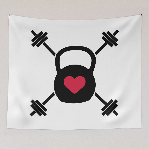 Item preview, Crossed Kettle Bell Heart designed and sold by quarantine81.