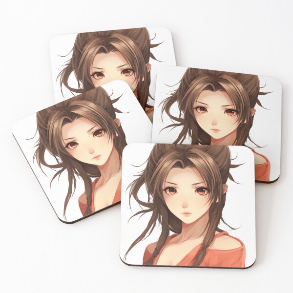 Item preview, Manga Girl with Long Hair - Elegance in Motion designed and sold by Neuronexia.
