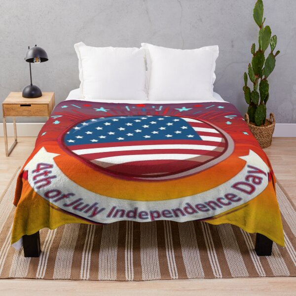Item preview, 4th of July Independence Day flag of the United States of America fireworks designed and sold by JaroDesign2023.