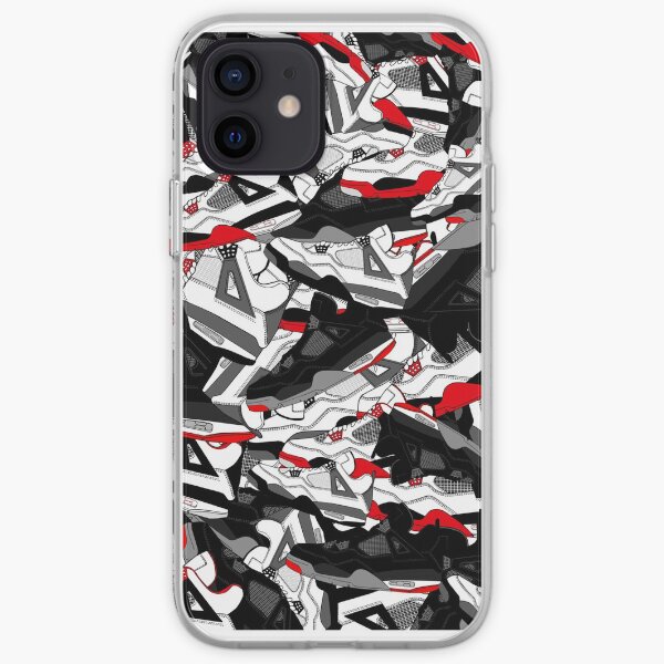 Jordan 4 Artwork Coque souple iPhone