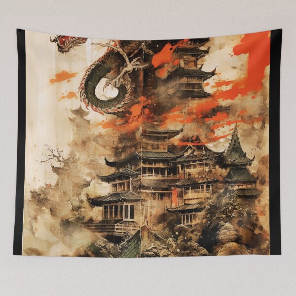 Item preview, Dragon Temple City designed and sold by JojoArtEvo.