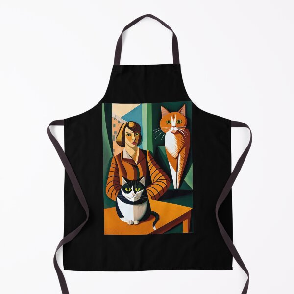 Item preview, Painted colorful retro cats and women designed and sold by HappyTrippy.