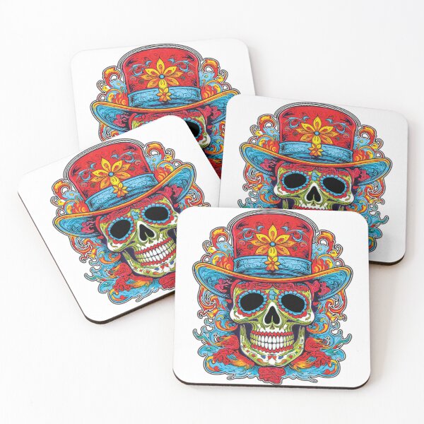Item preview, El Camarero - Día de los Muertos - The Bartender - Day of the Dead designed and sold by Rickie Pauley.