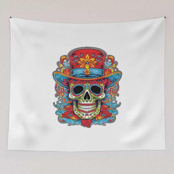 Item preview, El Camarero - Día de los Muertos - The Bartender - Day of the Dead designed and sold by Rickie Pauley.