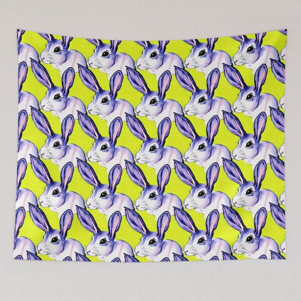 Item preview, Lemon Lavender Bunny Pattern - Delightful Print  designed and sold by ZenEverAI.