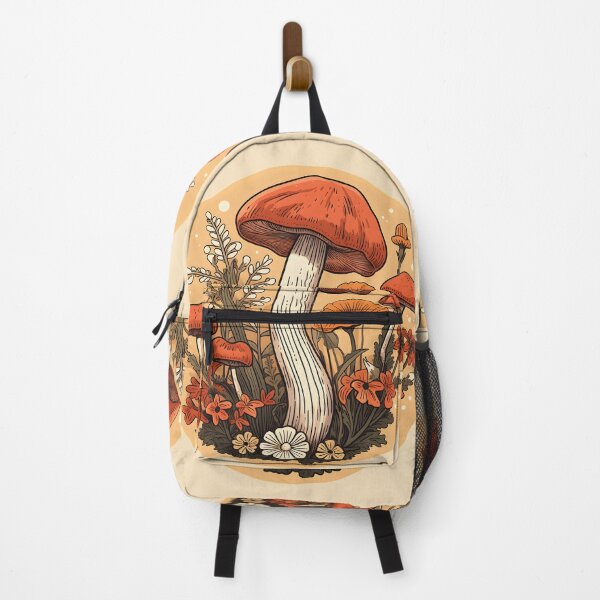 Item preview, Retro Mushrooms and Wildflowers designed and sold by Brainless Art.