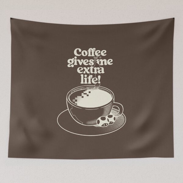 Item preview, Extra Life Coffee Dark by Tobe Fonseca designed and sold by Tobe Fonseca®.