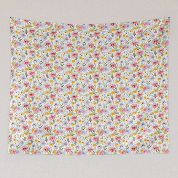 Item preview, Botanical Harmony: Mesmerizing Summer Floral Illustration designed and sold by RainingShallots.