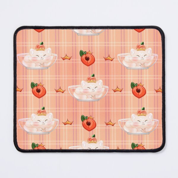 Item preview, Peach Tea Cats with Peaches and Crowns designed and sold by KingKiPeaches.