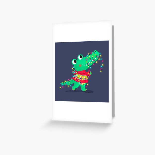 Carnet cartonné for Sale avec l'œuvre « Crocodile alligator - Animaux  faisant la fête » de l'artiste idovedesign