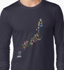 Sengoku Map of Japan Long Sleeve T-Shirt