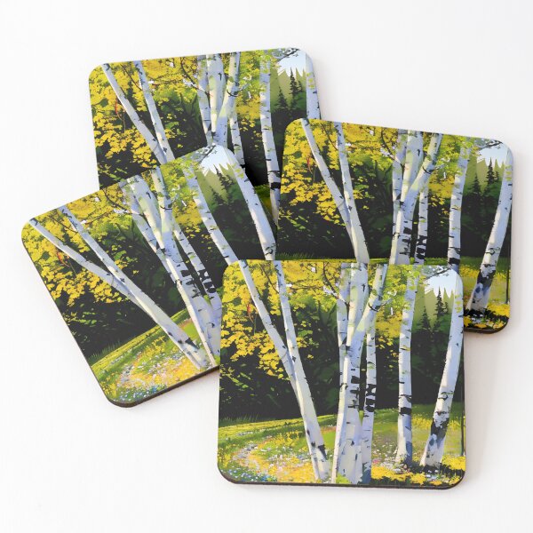 Item preview, Birch Trees in Autumn designed and sold by Dana Roper.
