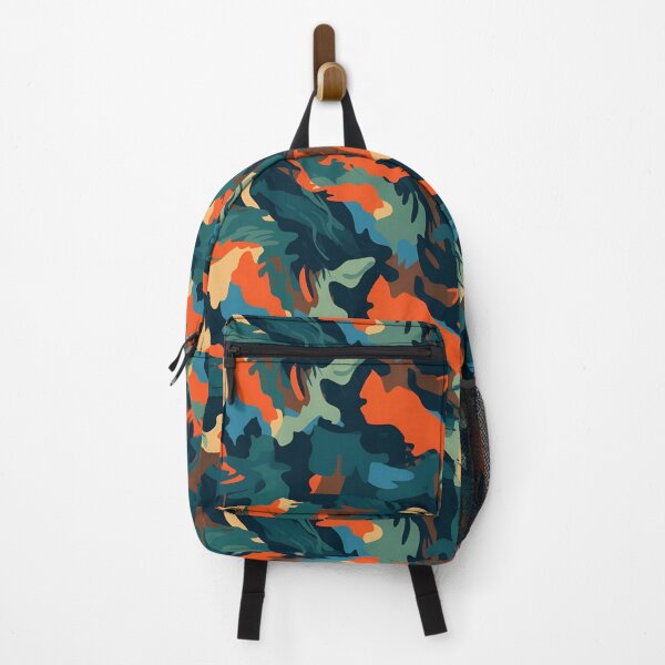 Artikelvorschau, Orange-blauer Camo-Druck entworfen und verkauft von TarekC.