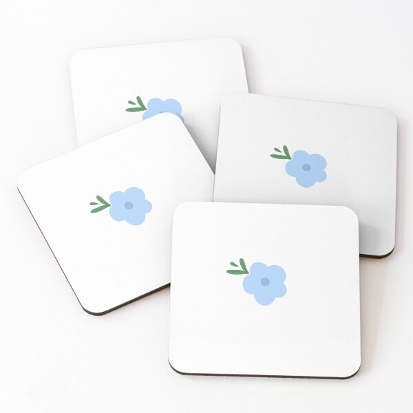 Item preview, Cute Pastel Powder Blue Flower and Leaf Design designed and sold by MagicallyStagey.