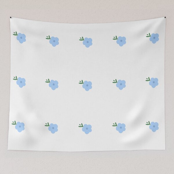 Item preview, Cute Pastel Powder Blue Flower and Leaf Design designed and sold by MagicallyStagey.