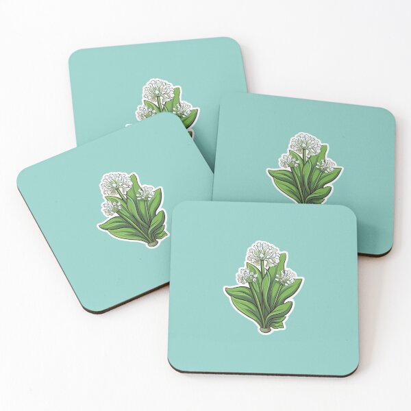 Item preview, Vibrant Wild Garlic Illustration – Flat Color Nature Art for Foraging Enthusiasts  designed and sold by Stickerharvest.