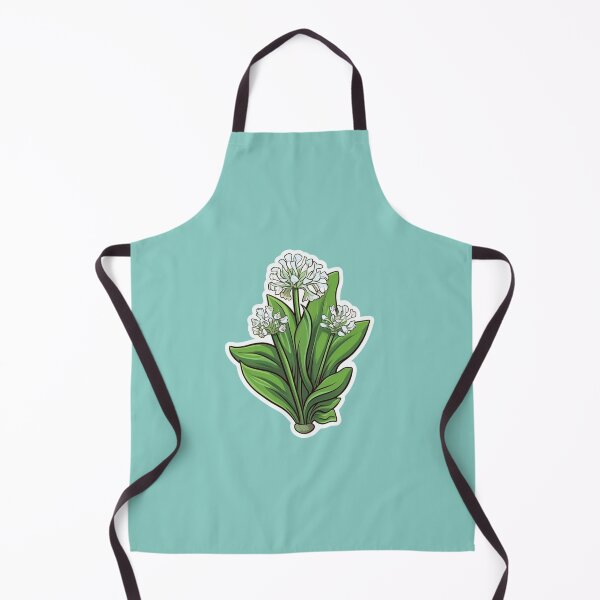 Item preview, Vibrant Wild Garlic Illustration – Flat Color Nature Art for Foraging Enthusiasts designed and sold by Stickerharvest.