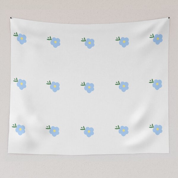 Item preview, Cute Pastel Powder Blue Flower and Leaf Design designed and sold by MagicallyStagey.