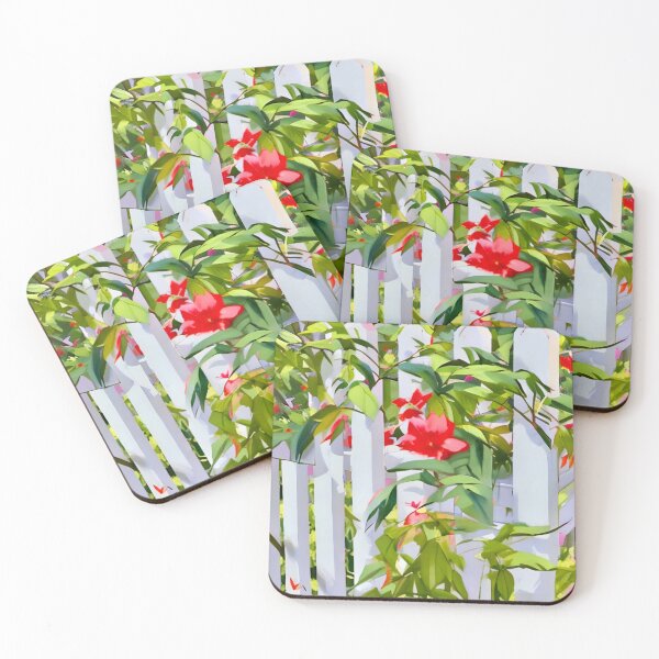 Item preview, Flowers on a White Picket Fence designed and sold by Dana Roper.