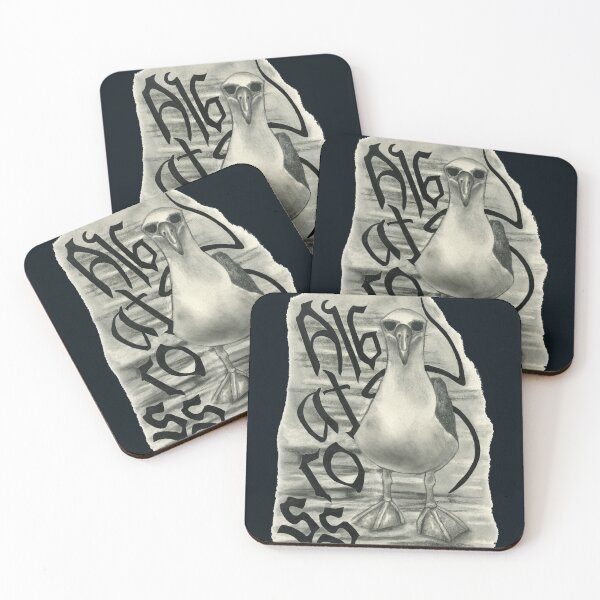 Item preview, Albatross and lettering designed and sold by KnowingWonder.