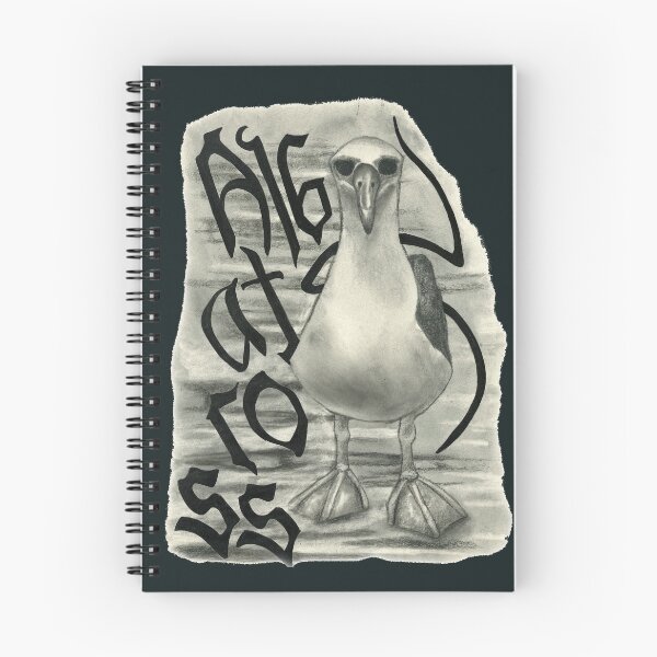 Item preview, Albatross and lettering designed and sold by KnowingWonder.