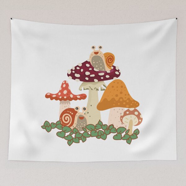 Item preview, Cute Mushrooms & Snails Cottage Core Shirt designed and sold by CloverAnnie.