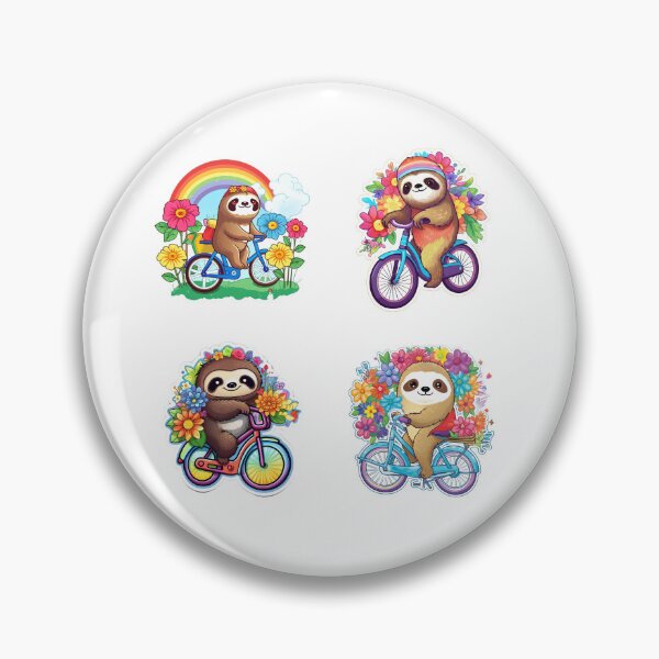 Item preview, Funny Sloths Riding Bikes designed and sold by AdiRemba.