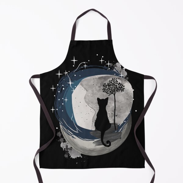 Item preview, Insomnia and loneliness - Cat thinks about the end of the world at night when you cant sleep | Meowing cat to the starry sky designed and sold by Erry-ewell.
