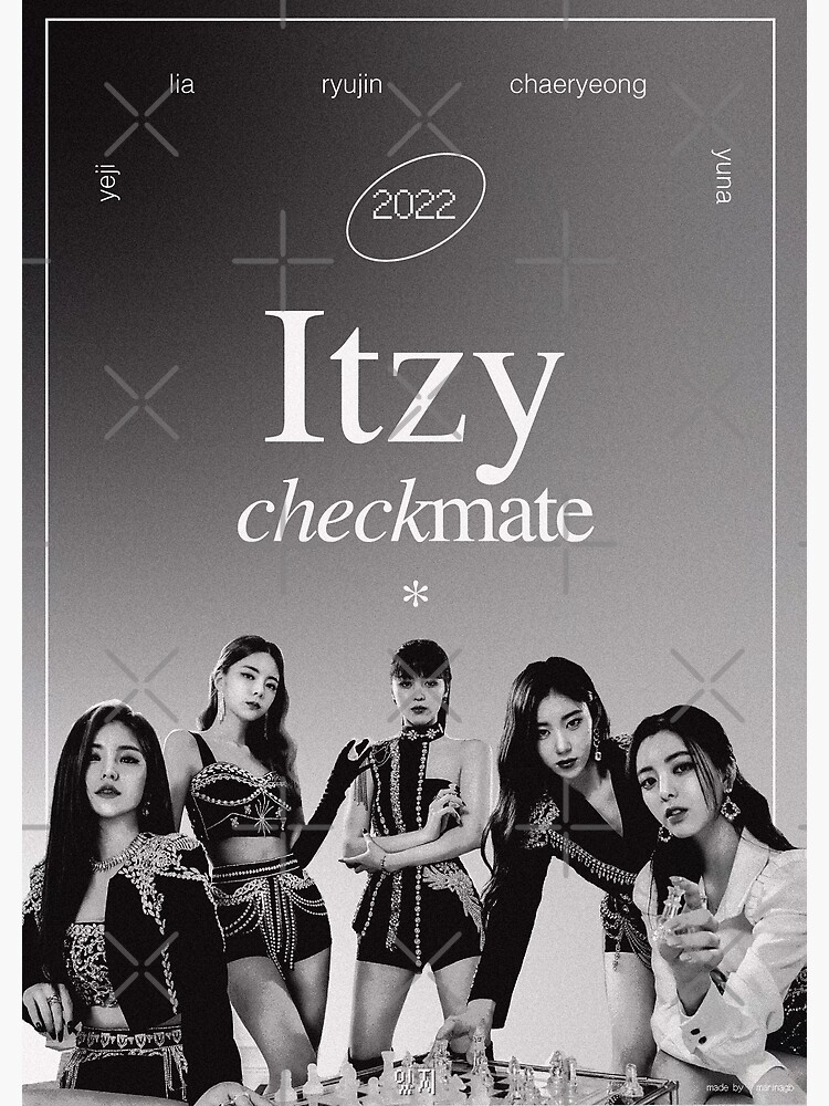 Yeji - Official Poster ITZY Mini Album Checkmate Kpop