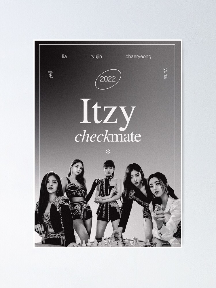 Lia - Official Poster ITZY Mini Album Checkmate Kpop