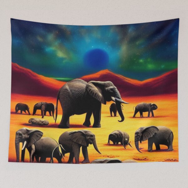 Item preview, Elephant Herd designed and sold by Sweet-Medley.