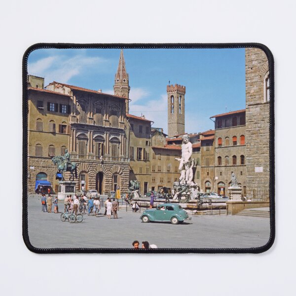 Item preview, 1940s - Scene in front of the Fountain of Neptune, Florence, Italy designed and sold by thatwaslife.