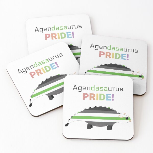 Item preview, Agendasaurus Pride Agender Dinosaur designed and sold by eliana01019.