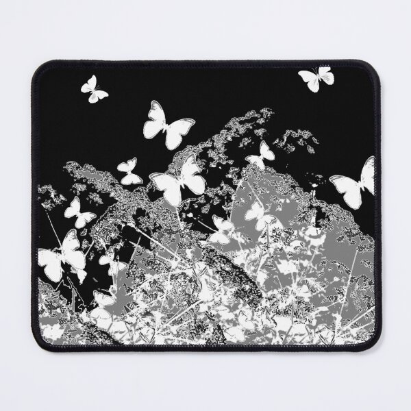 Item preview, BLACK-WHITE BUTTERFLES ABSTRACT GARDEN ART designed and sold by sharlesart.