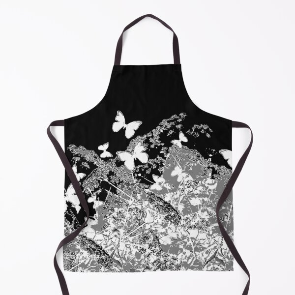 Item preview, BLACK-WHITE BUTTERFLES ABSTRACT GARDEN ART designed and sold by sharlesart.