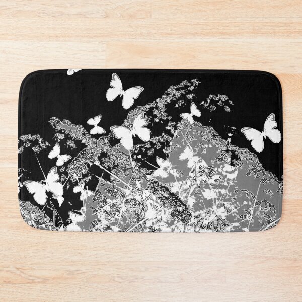 Item preview, BLACK-WHITE BUTTERFLES ABSTRACT GARDEN ART designed and sold by sharlesart.